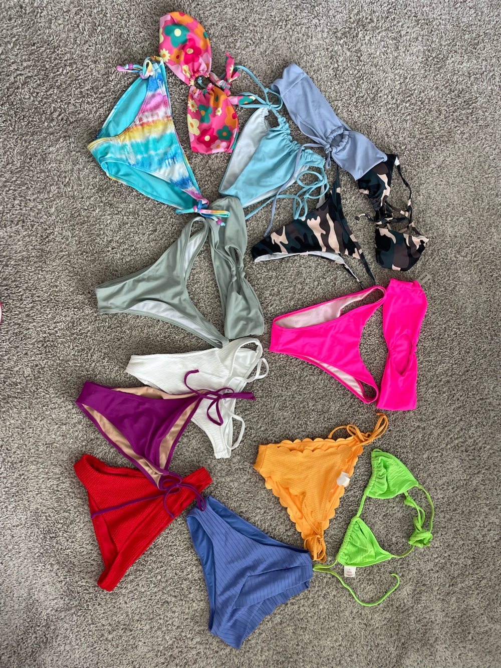 PacSun Multi-Color Assorted Women’s Bikini Bottoms and Tops